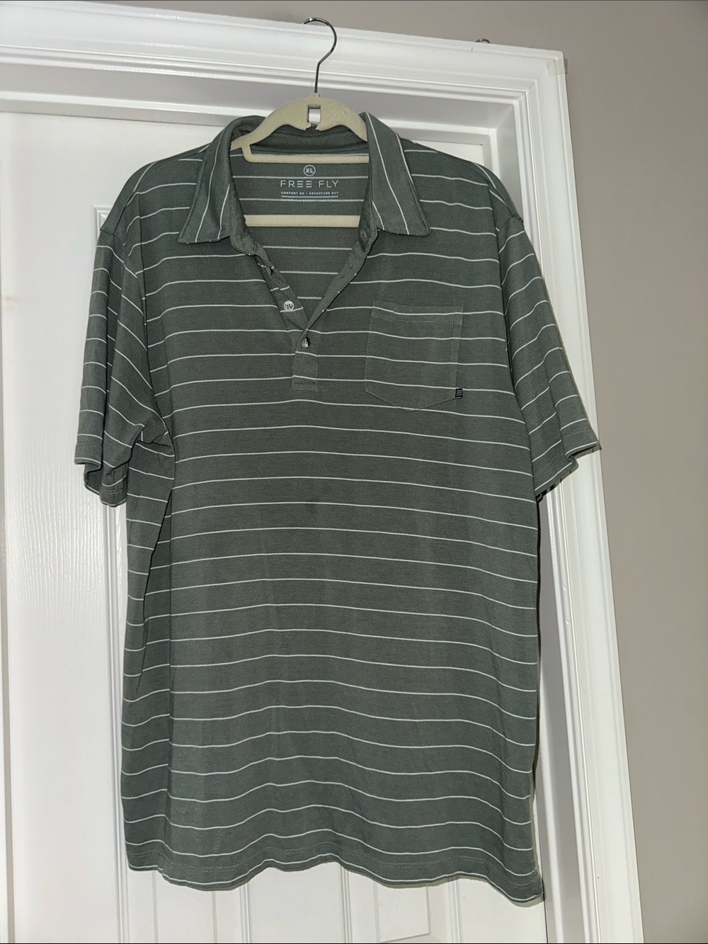 Free fly polo shirt